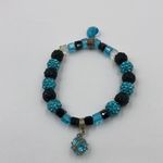 Aquamarine Blue Crystal Bracelet