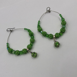 Green Peridot Crystal Earrings 😍